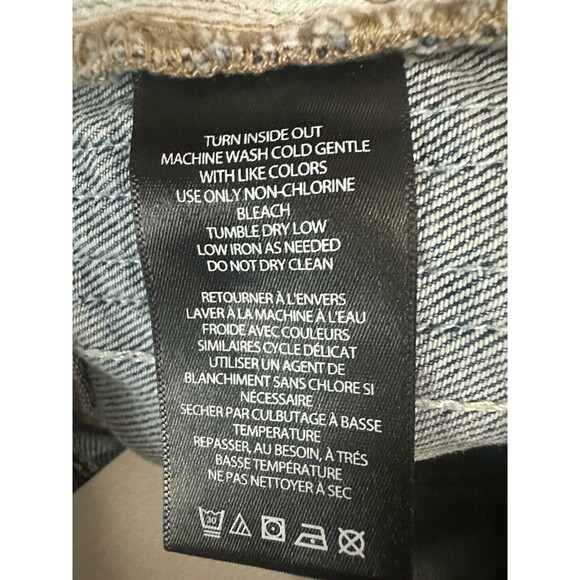 BDG Urban Outfitters Skater Baggy Wide Leg Jeans Painted Floral Size 27 NWT $119 - Picture 7 of 8